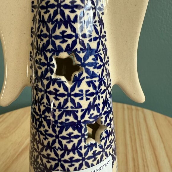 Boleslawiec Polish Pottery Angel Tealight Holder Handcrafted In Poland With Chri - Picture 8 of 10